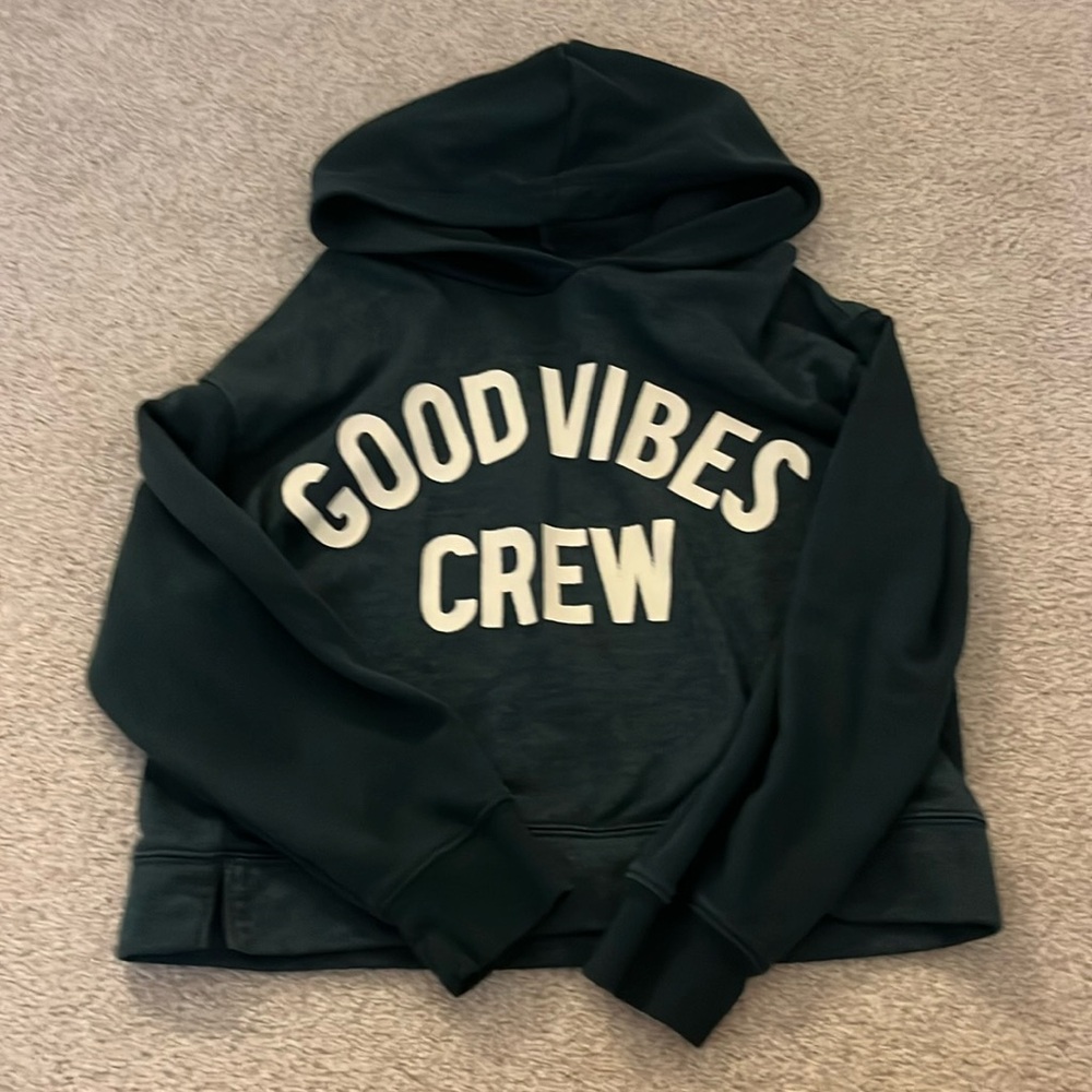 Old navy girls green hoodie